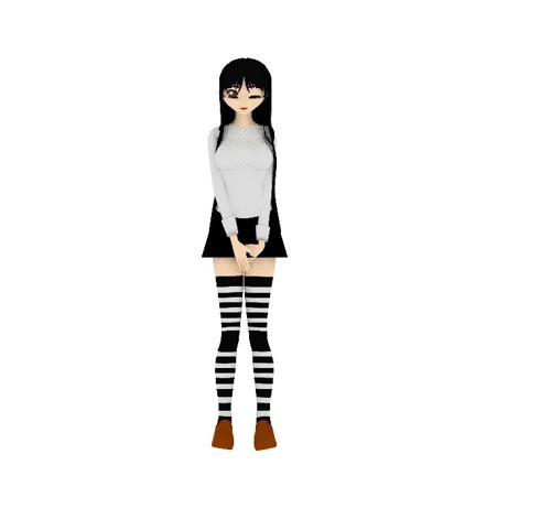 Chica anime con rigging