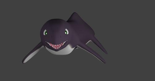Rigged Mosasaurus