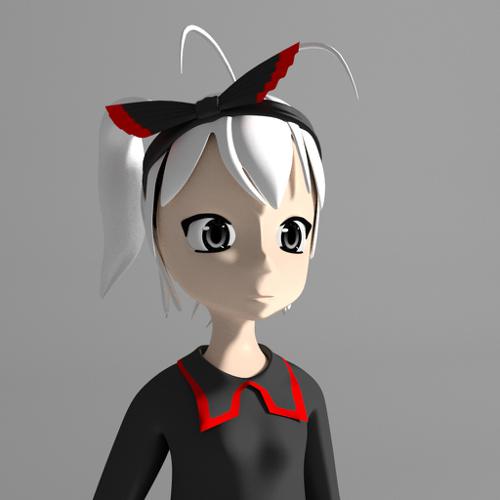 anime girl-yuko-IK RIGGED