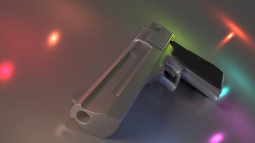 Desert Eagle Pistol - Silver