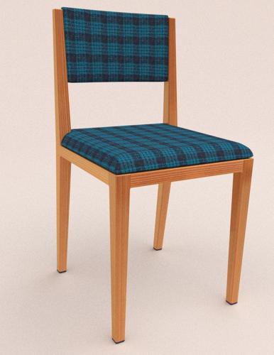plaid chair