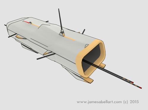 A Retro Style 80s Spacecraft