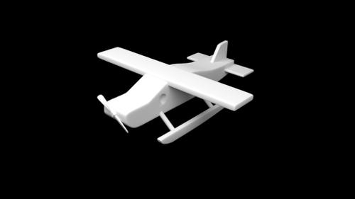 toy plane high poly