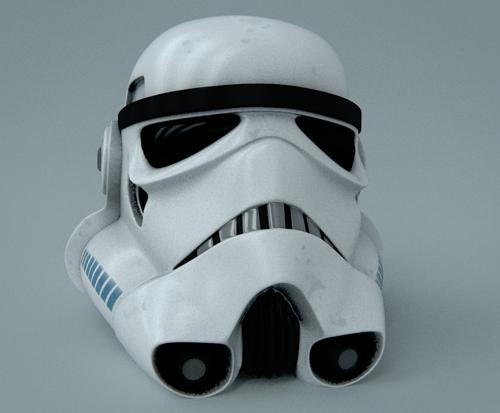 Stormtrooper Helmet by croasan with some UVs
