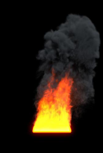 cycles fire and smoke simulation