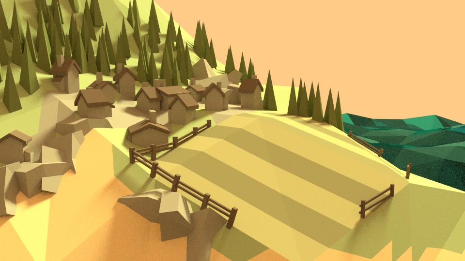 Low-Poly Village
