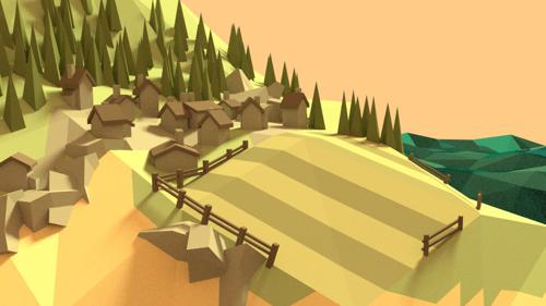 Low-Poly Village