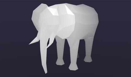Low Poly Elephant