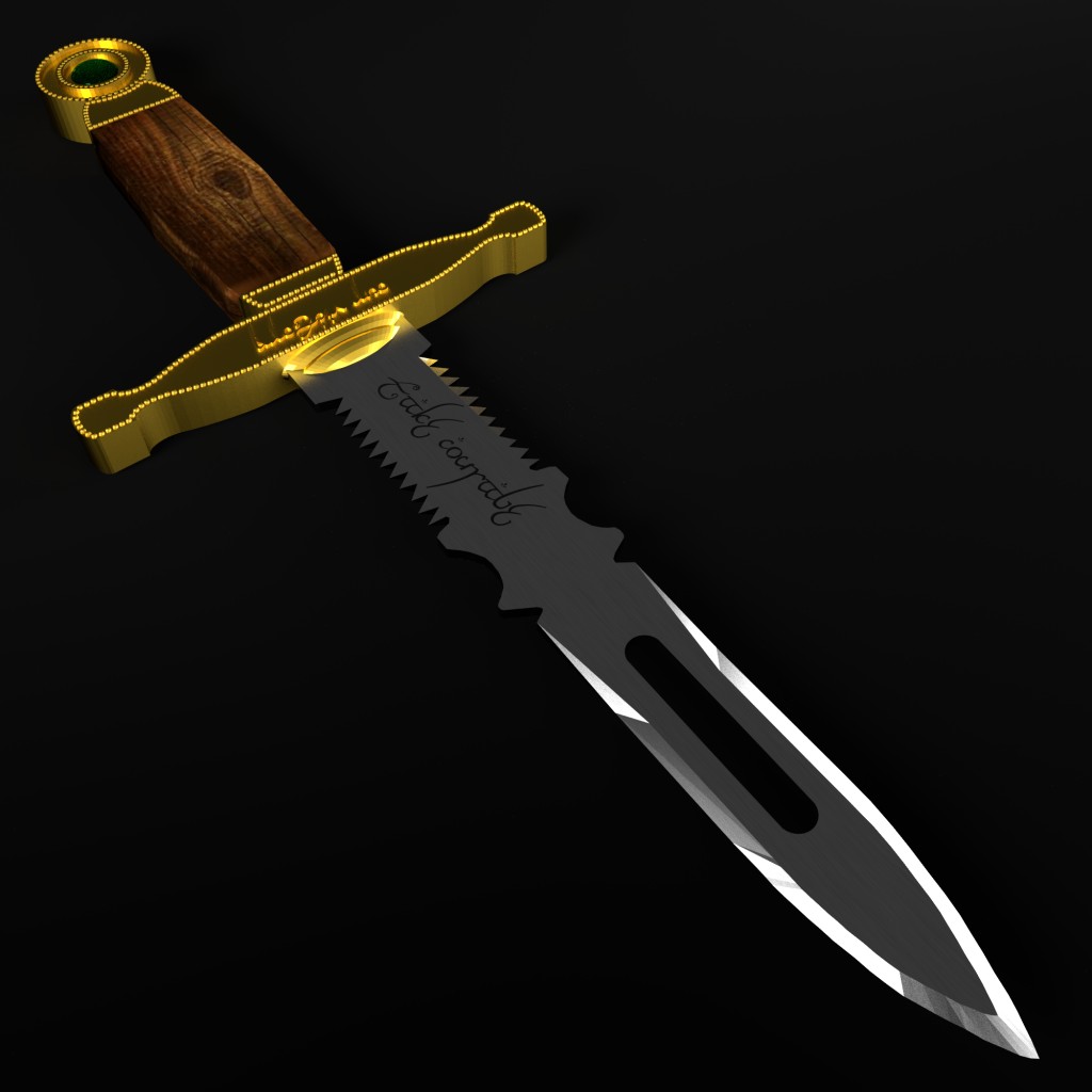 Dagger with Elven Writing