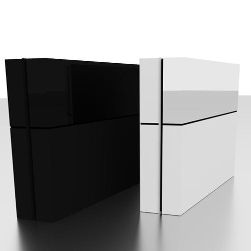 PS4 Black & White Model (No Controller)