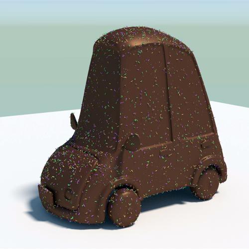 chocolate car