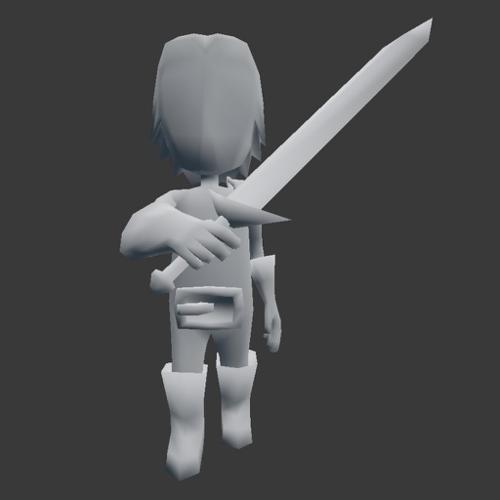Low Poly Knight Rigged