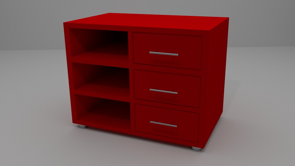 Meja Kecil Merah