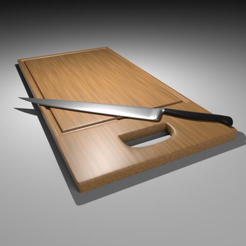 Cutting knife & board