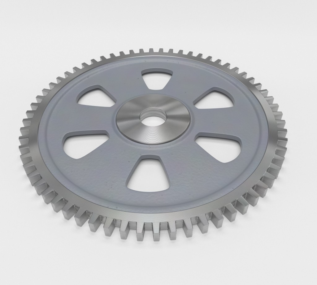 High Poly Cast Iron Gear