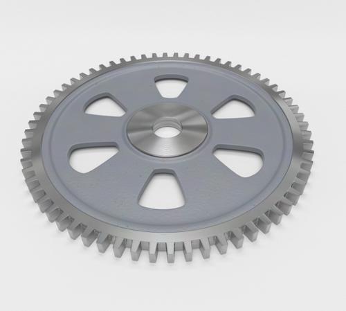 High Poly Cast Iron Gear