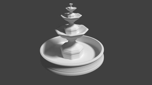 High poly Fountain