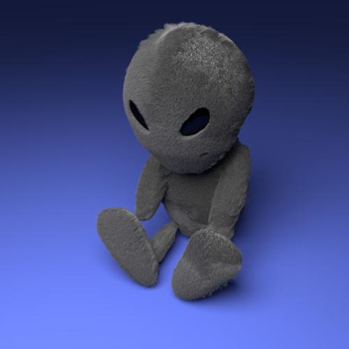 Fluffy Plush Alien