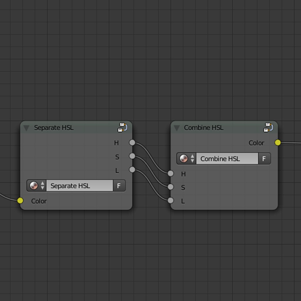 Cycles Nodes for HSL Color Model