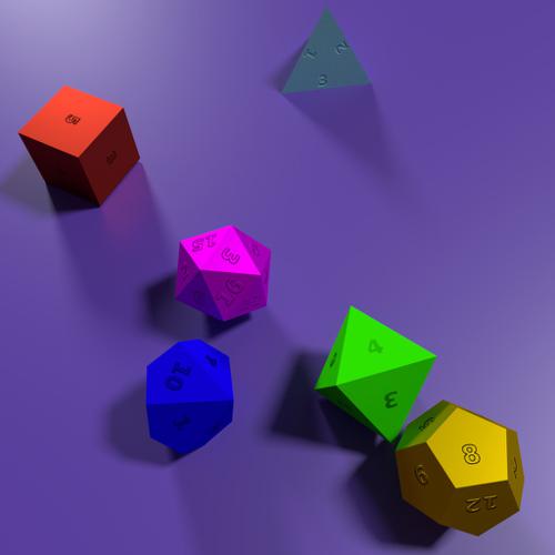 textured dice