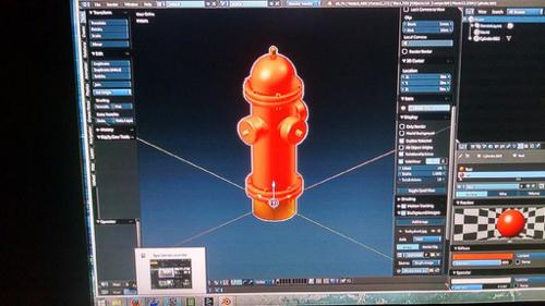 A Fire Hydrant semi low poly