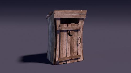 Cartoony Outhouse