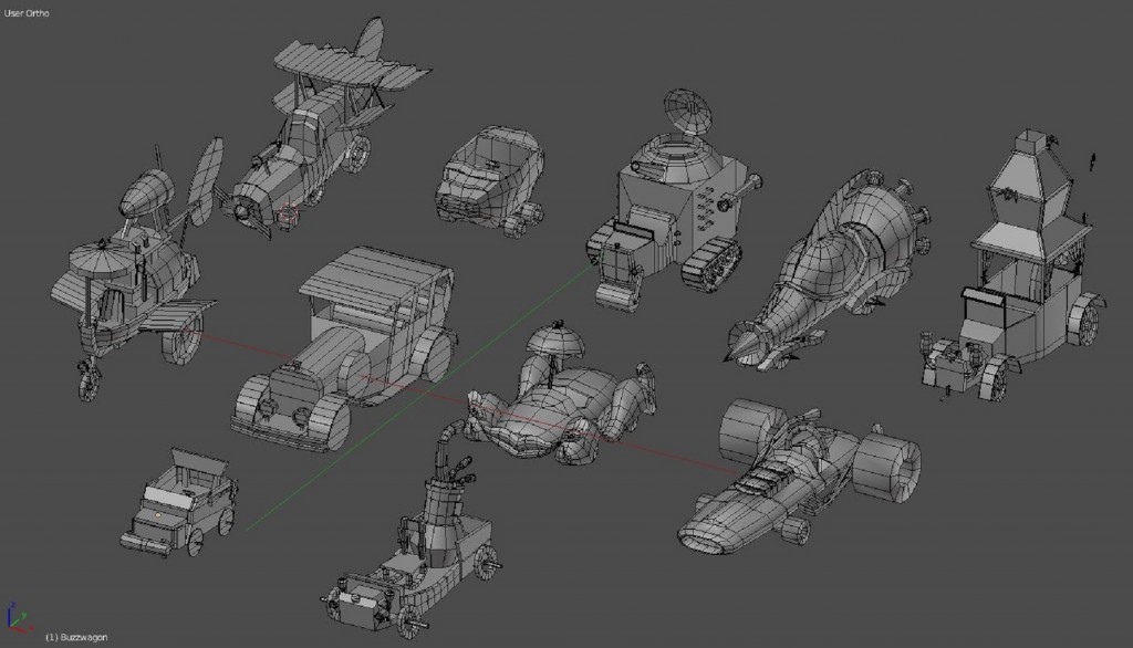 Wacky Races Vehicles