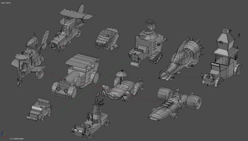 Wacky Races Vehicles