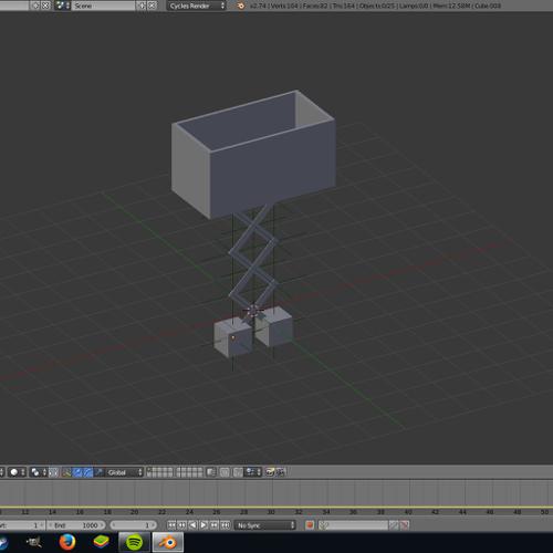 Rigid Body Scissor Lift