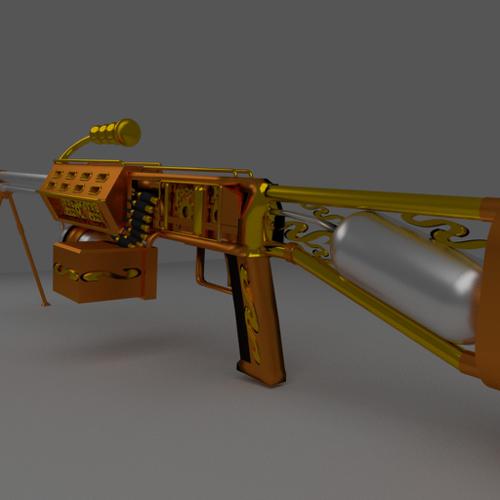 Steampunk Machine Gun