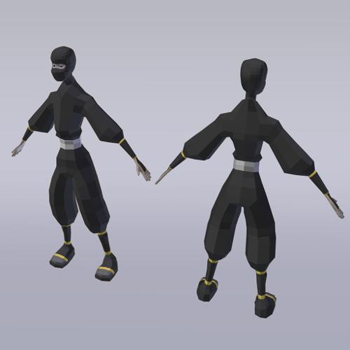 Ninja Low Poly