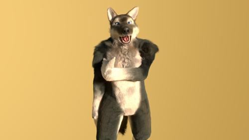 Anthropomorphic wolf
