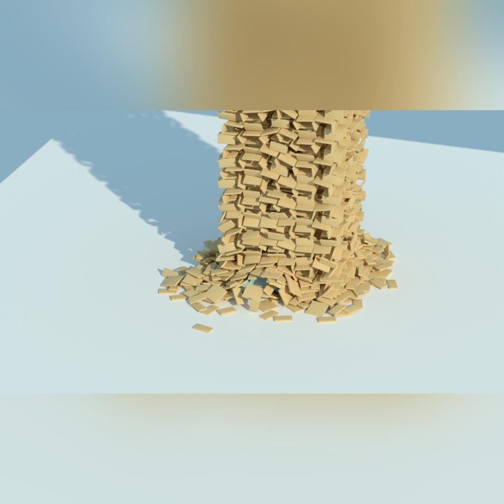 Rigid Body Tower Simulation