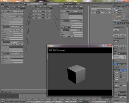 Blender Game Cheat Setup