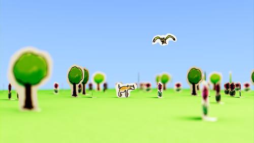 Dog and Bird