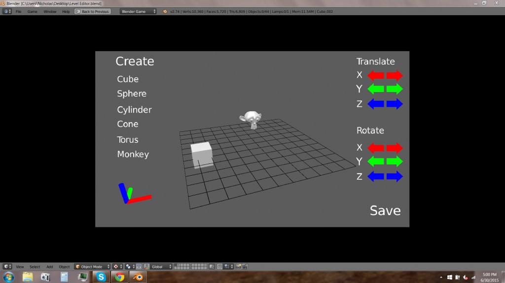 BGE Level Editor