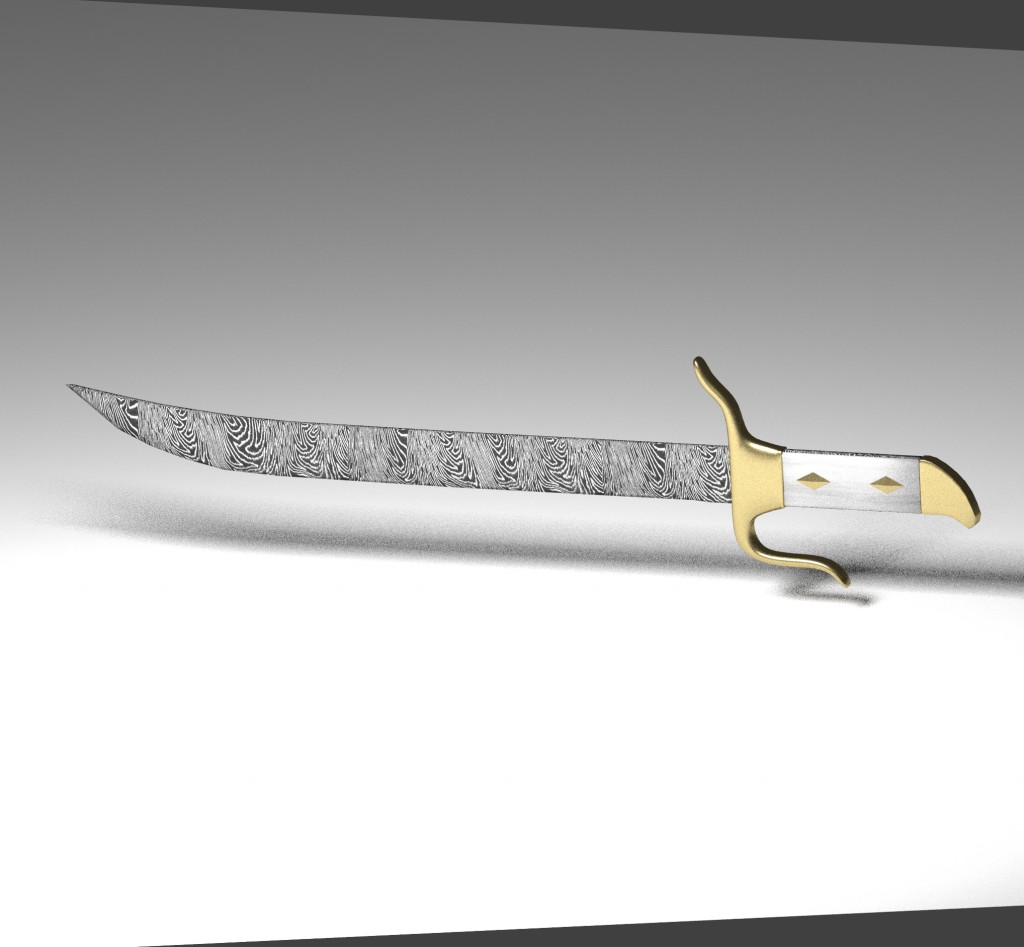 damask steel sword