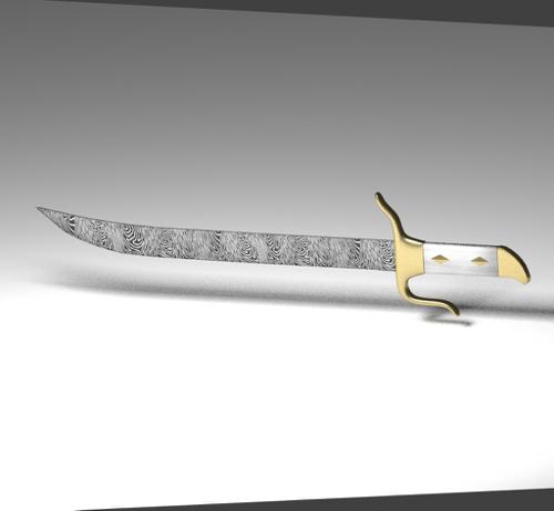 damask steel sword