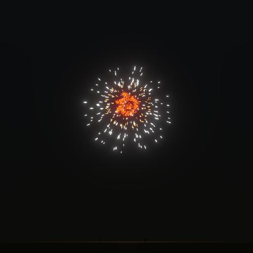 Blender logo fire works