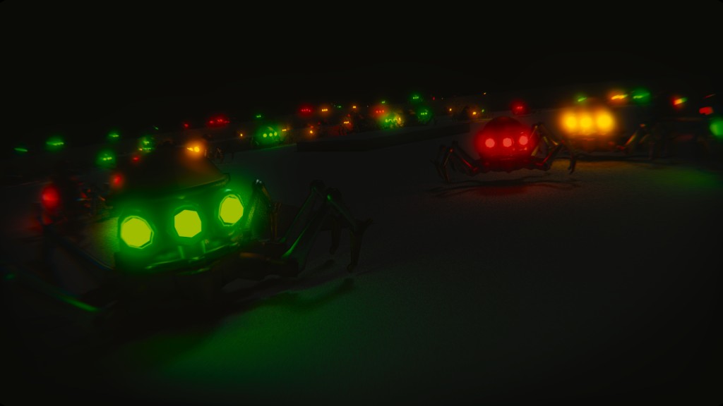 Lowpoly steampunk spider.