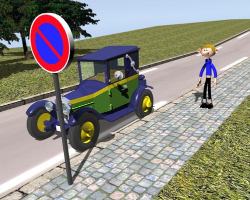 fiat 509 with driver