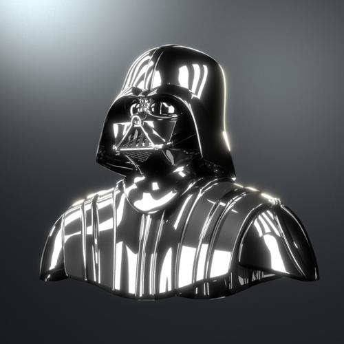 Darth Vader Helmet and Shoulders [High Poly]