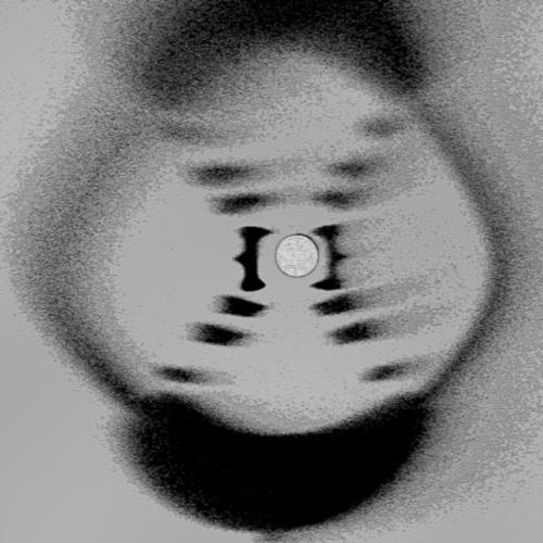 Fake DNA X-ray Diffraction by Rosalind Franklin