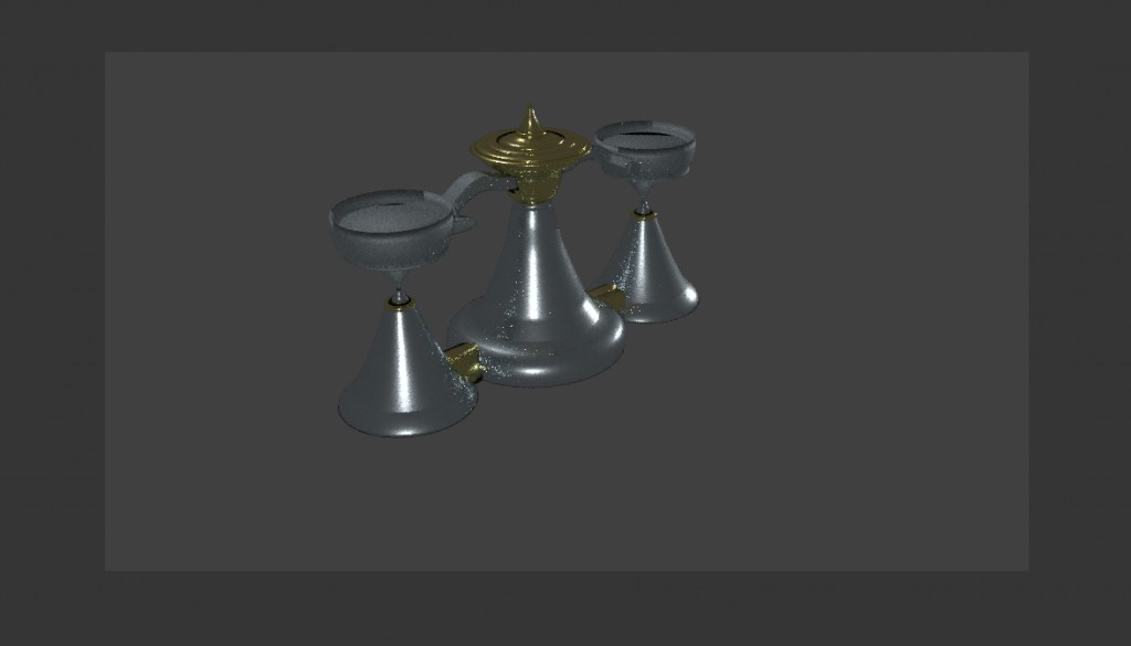 Silver and Gold Antique Scale
