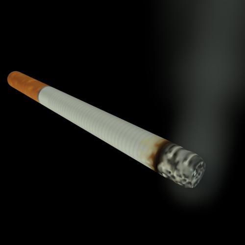 Cigarette with Smoke