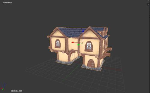 HandPainted Low-poly House