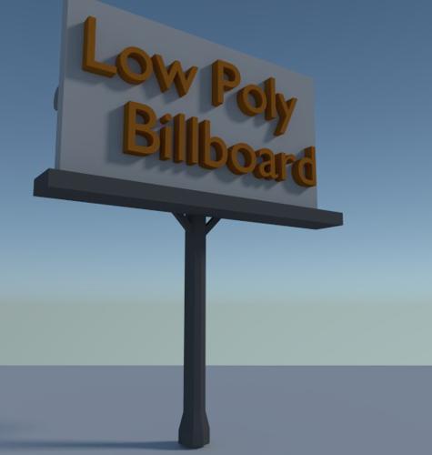 Low Poly Billboard