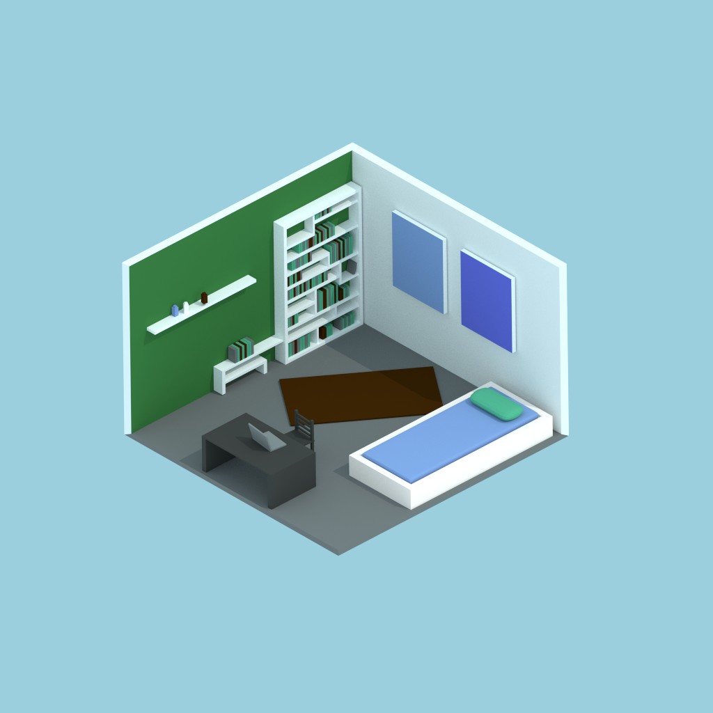 LowPoly Bedroom