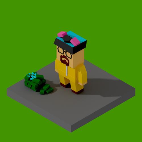 Low poly Walter White
