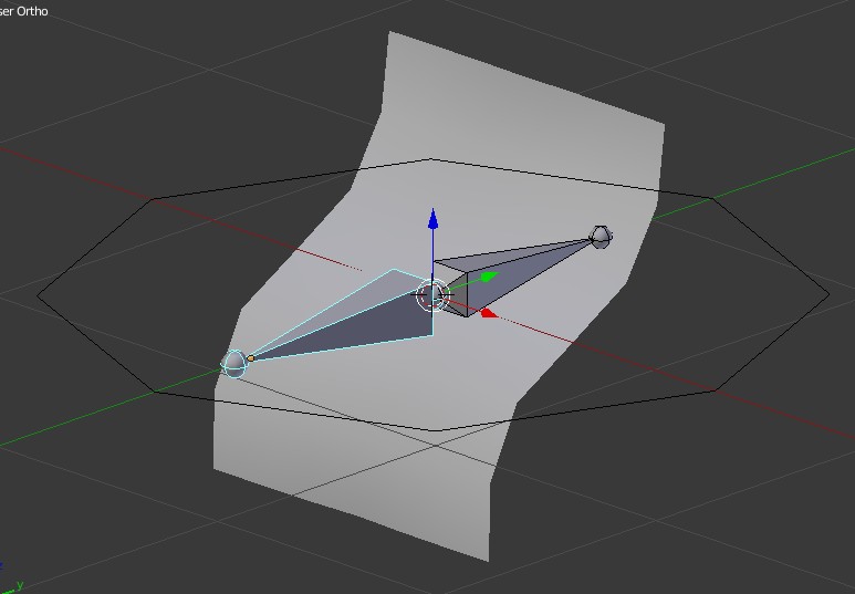 low poly simple piece of paper (rigged)